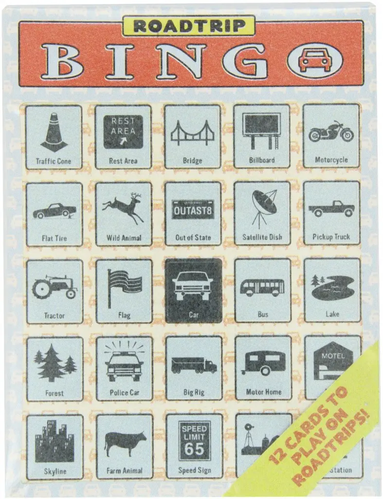 Road Trip Bingo Travel