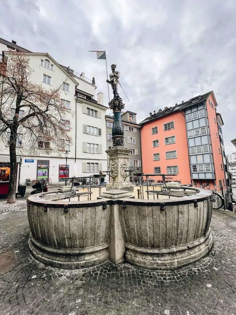 Zurich Fountain Old Town