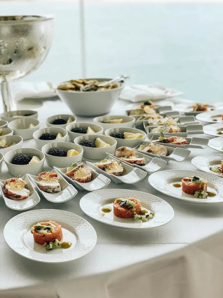 Caviar at the Artisan Food Market on the Hanseatic Inspiration Ship