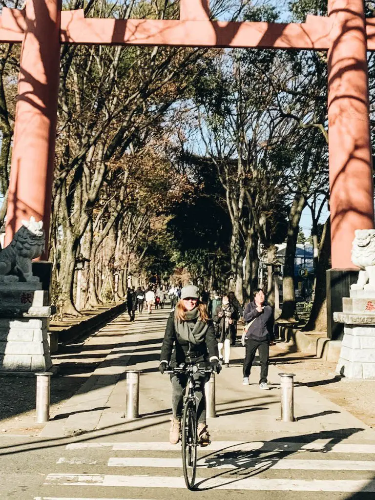 Annette White at Omiya shrine in Saitama Prefecture near Toyko