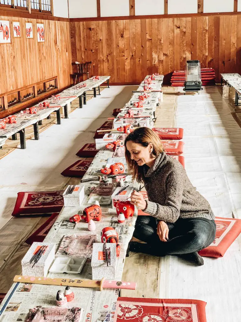 Annette White at Nisshinkan Samurai School in Fukushima