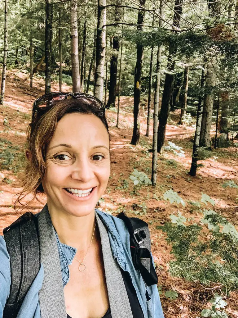 Annette White Hiking In Rangeley Maine