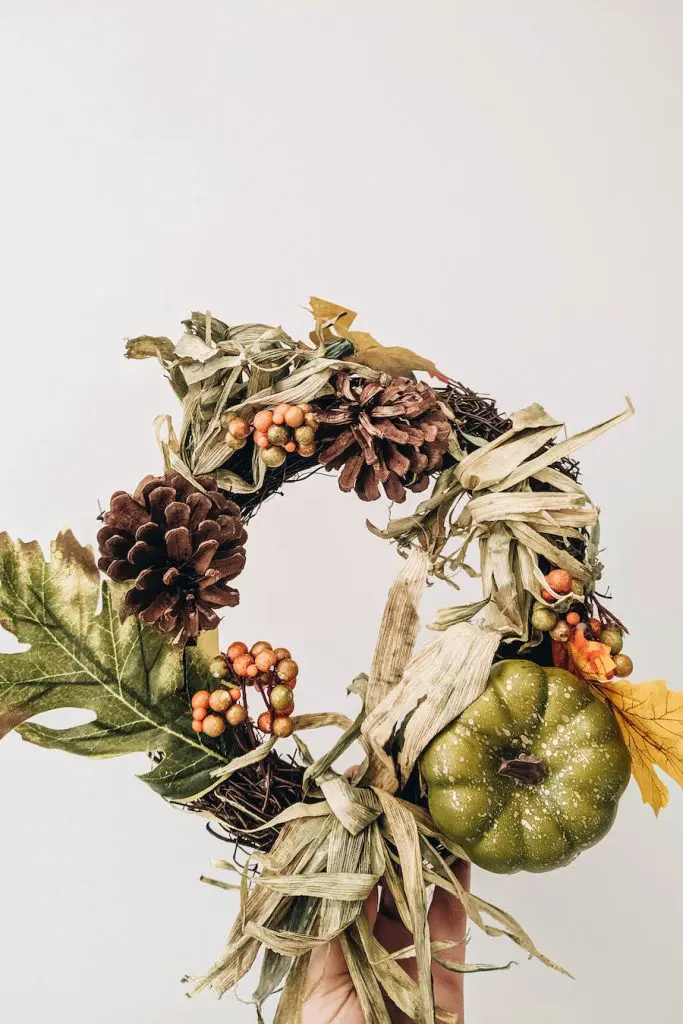 Fun autumn wreath for the door