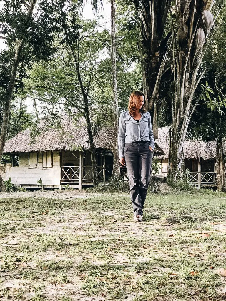 Annette at an Eco Lodge