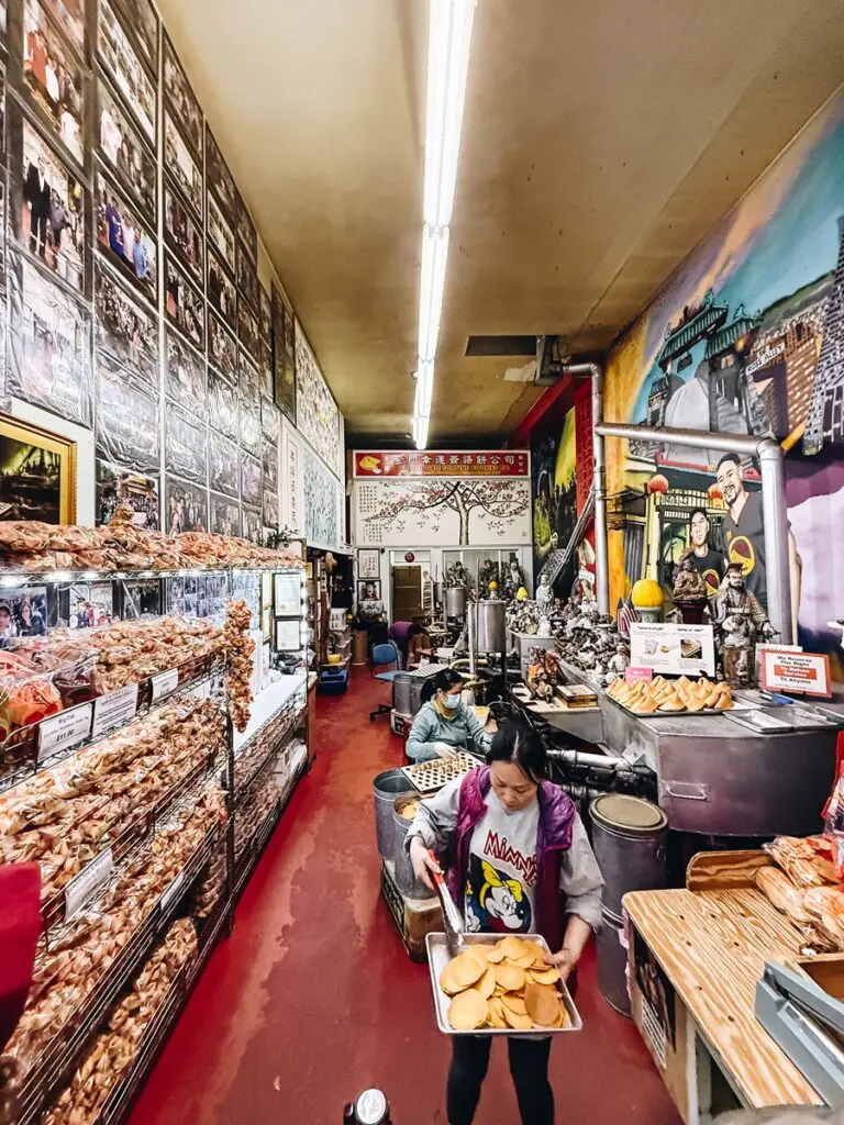 Golden Gate Fortune Cookie Factory Interior