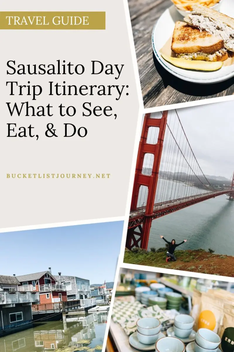 Sausalito Day Trip Itinerary: What to See, Eat, & Do