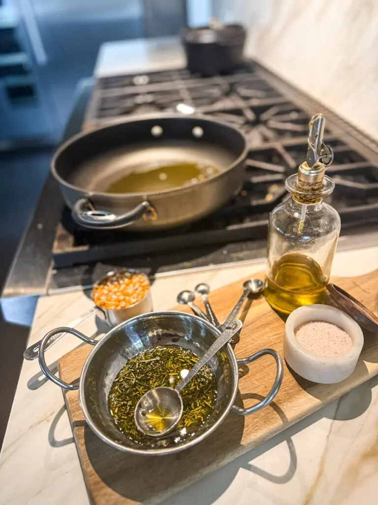 Truffle Rosemary Popcorn Ingredients