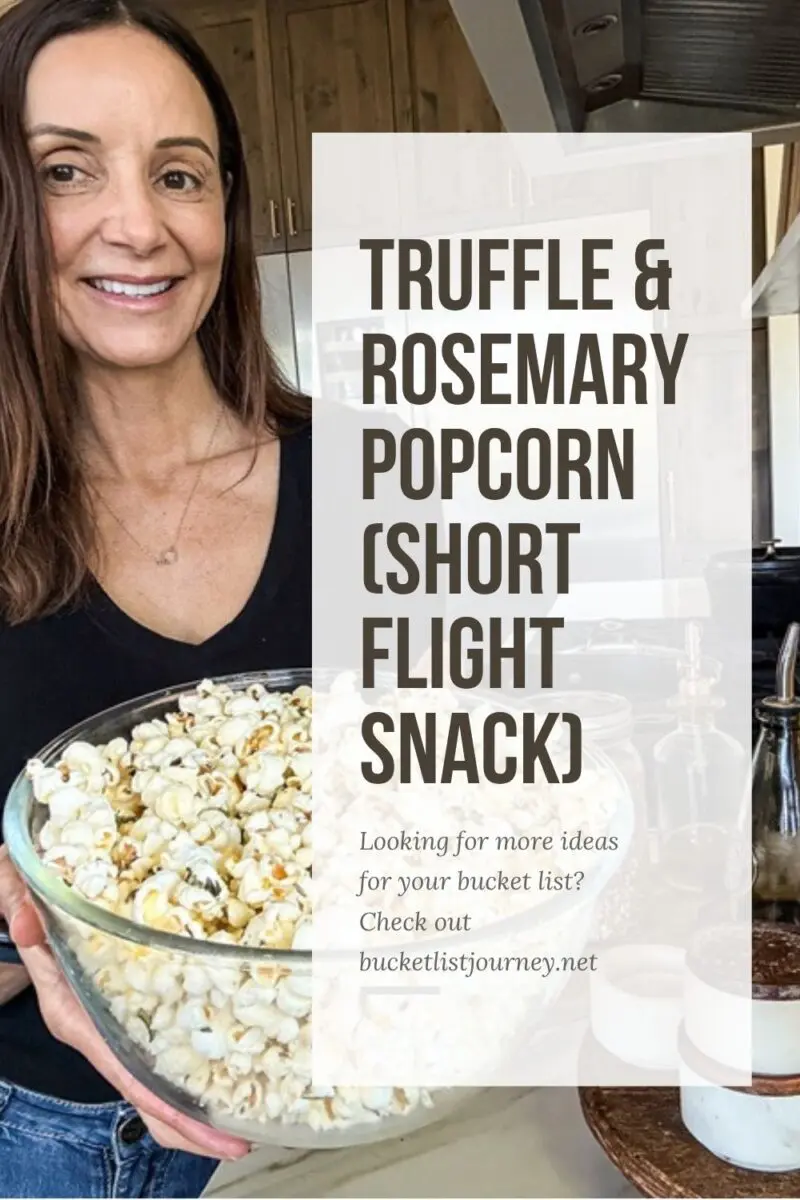 Truffle & Rosemary Popcorn (Short Flight Snack)