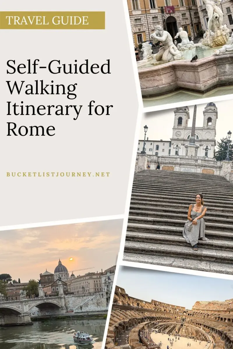 Self-Guided Walking Itinerary for Rome