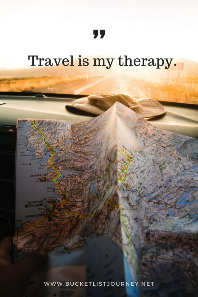 Tavel is my therapy. | 200 Best Travel Quotes: Sayings to Inspire You to Explore The World