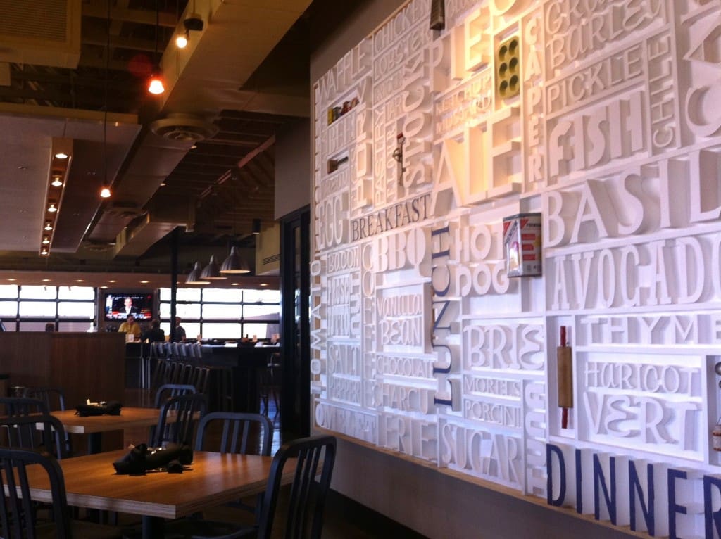 BLD 3-D Wall eating alone at bld