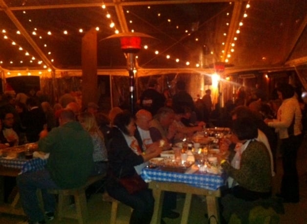 Crab Feed Table at Lagunitas