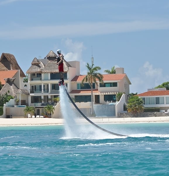 Take a Flyboarding Water Jetpack Flight. Cancun, Mexico