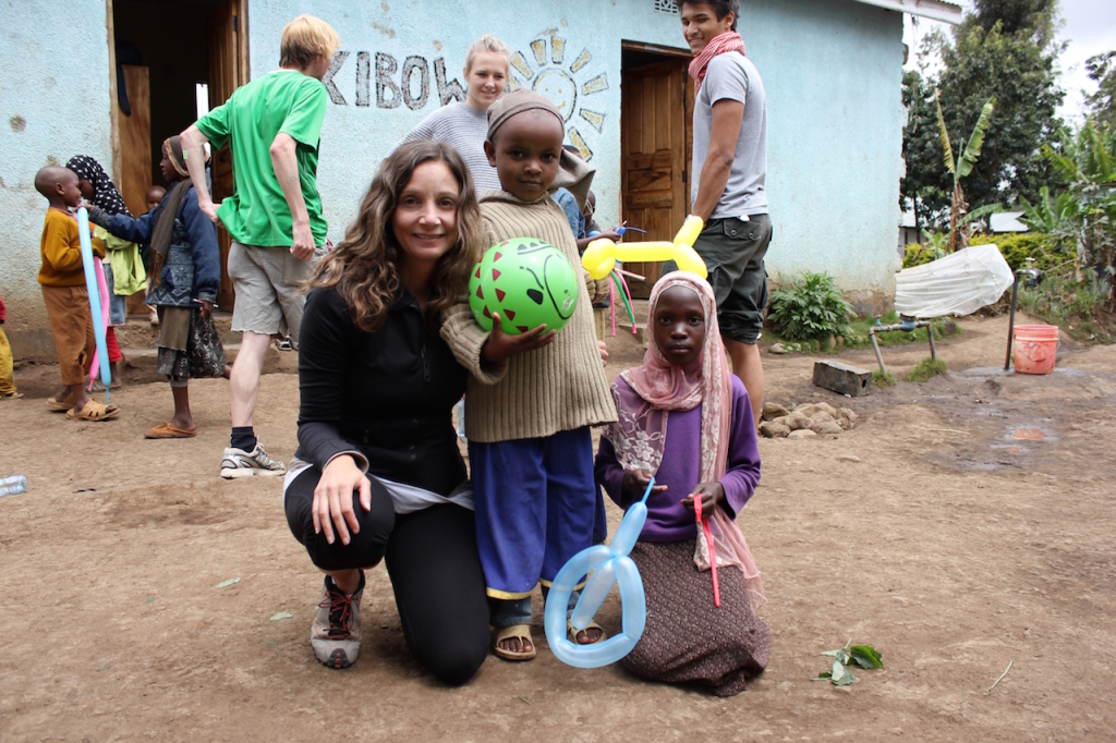 Annette White at Kibowa Orphanage in Tanzania Africa