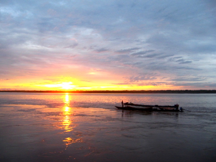 Jungle Sunset in the Peruvian Amazon