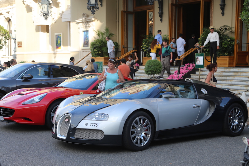 Cars parked in Monaco at the Monte Carlo Casino