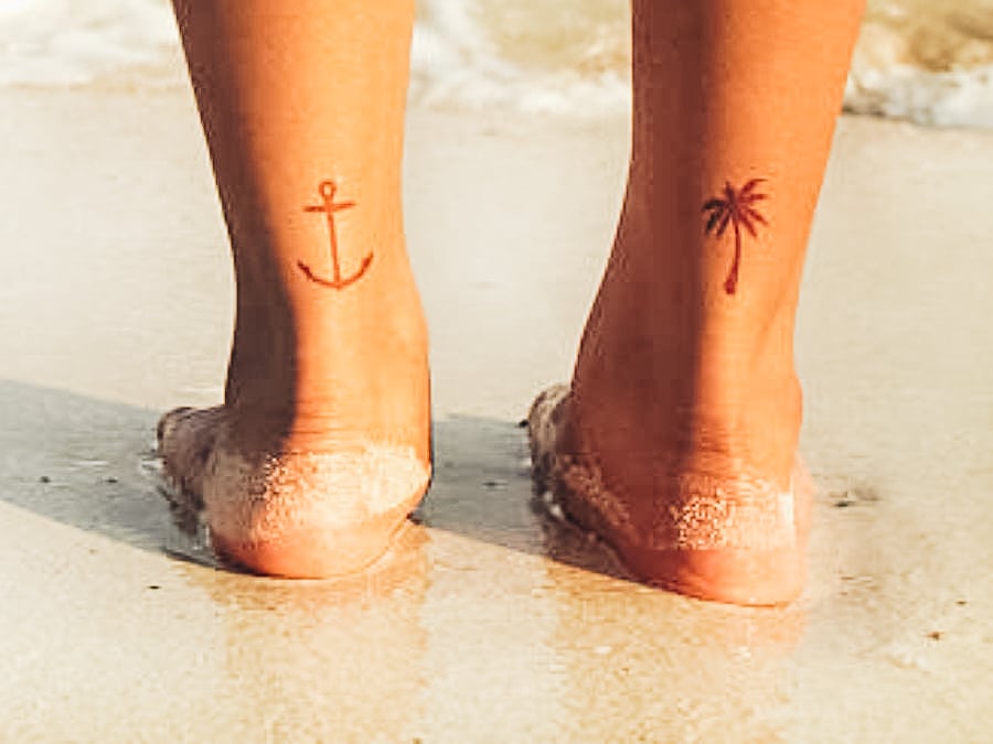 meaningful simple travel tattoo designs