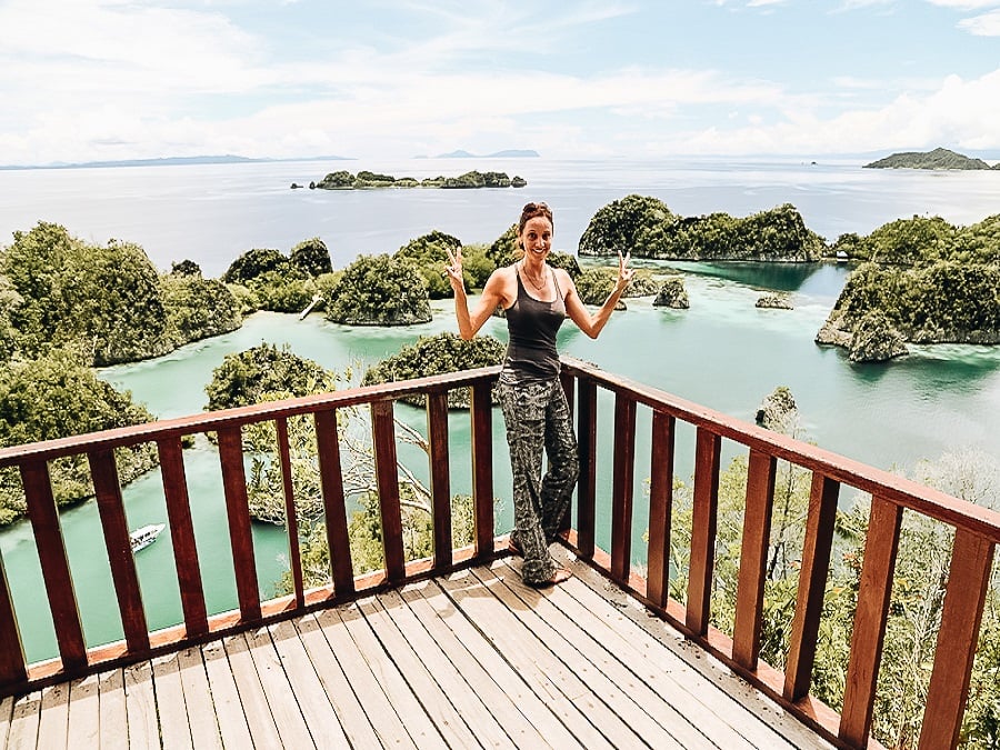 Annette at Raja Ampat