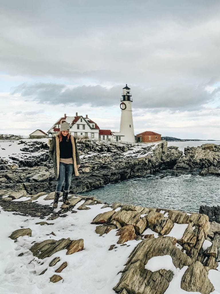 Portland Head Light: Winter Activities To Do in Portland Maine