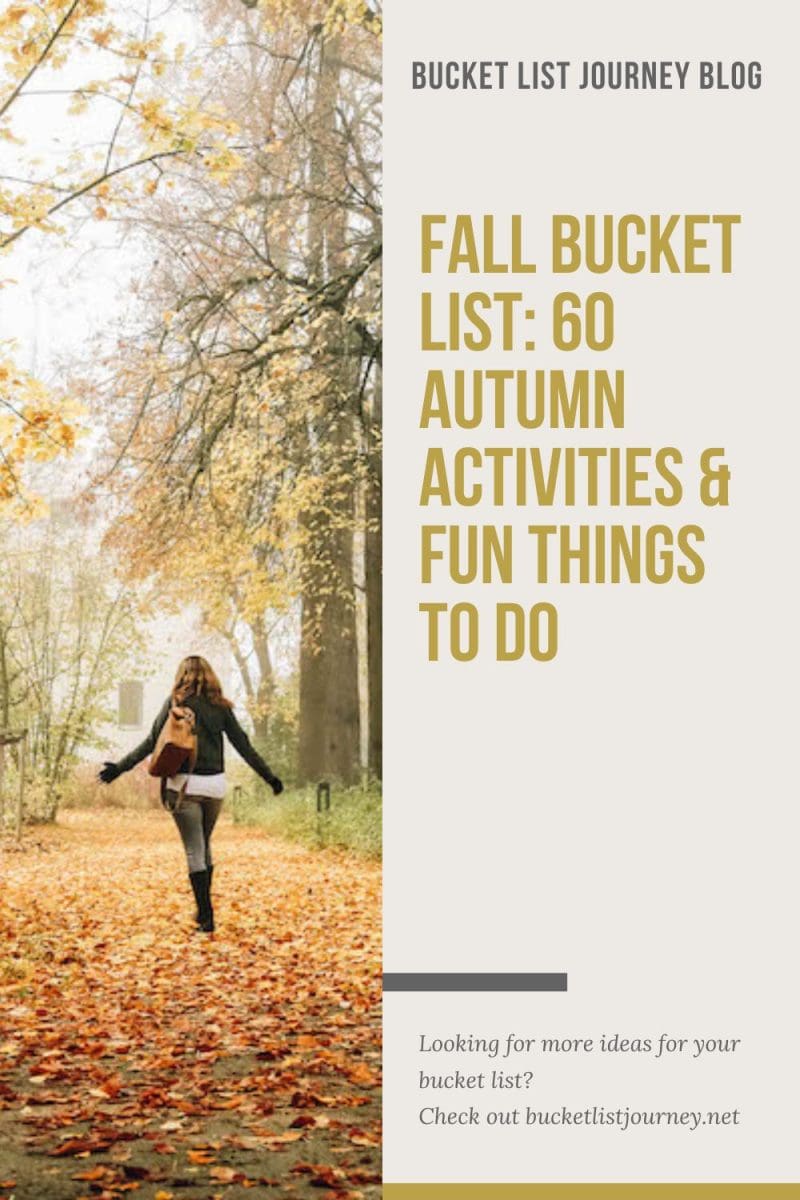 The Ultimate Fall Bucket List of Fun Activity Ideas & Autumn Things to Do