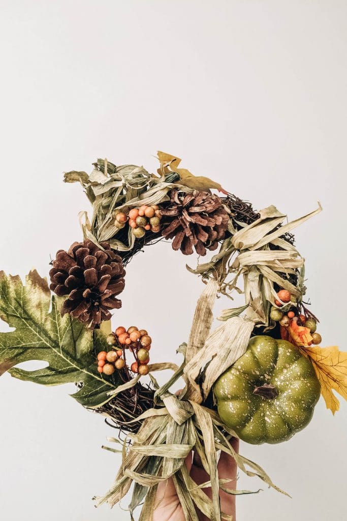 Fun autumn wreath for the door