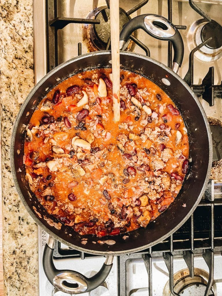 Beef & Mushroom Chili Recipe