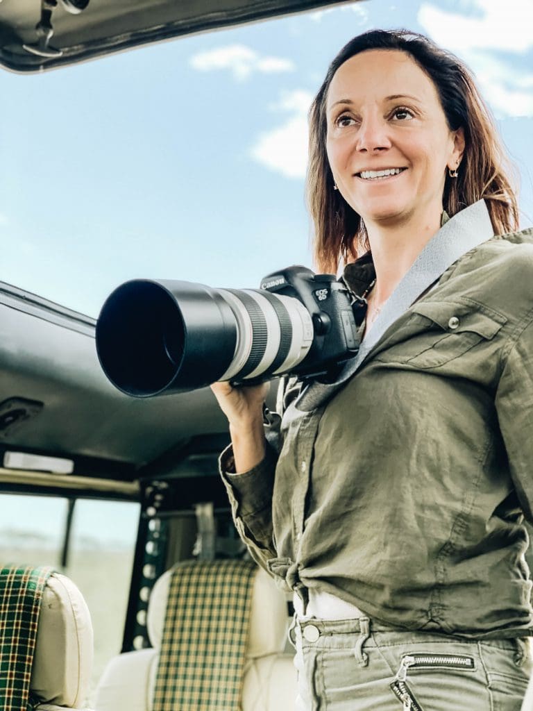 Annette holding her camera