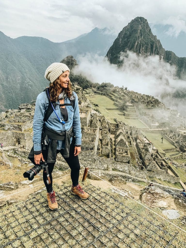 Annette on one of her travels on Peru