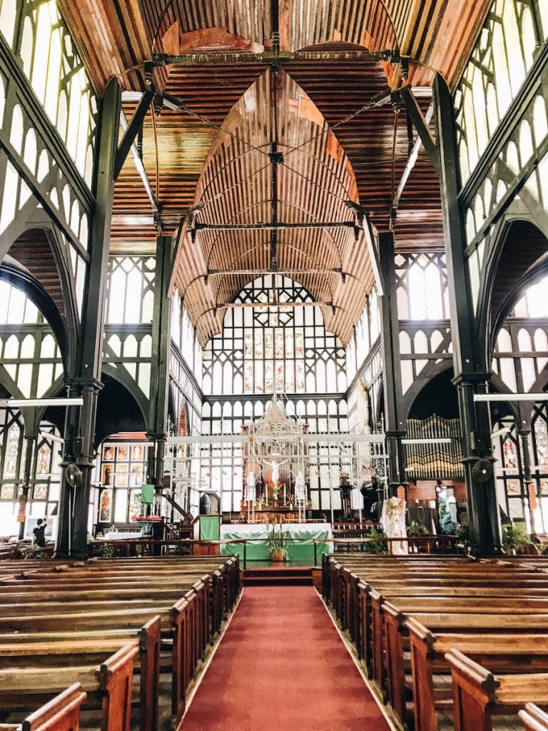 A photo inside Georgetown St. Georges Cathedral