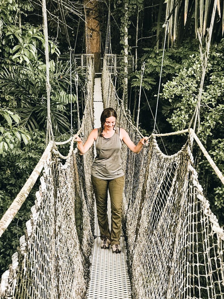 Annette trying the Canopy Walk
