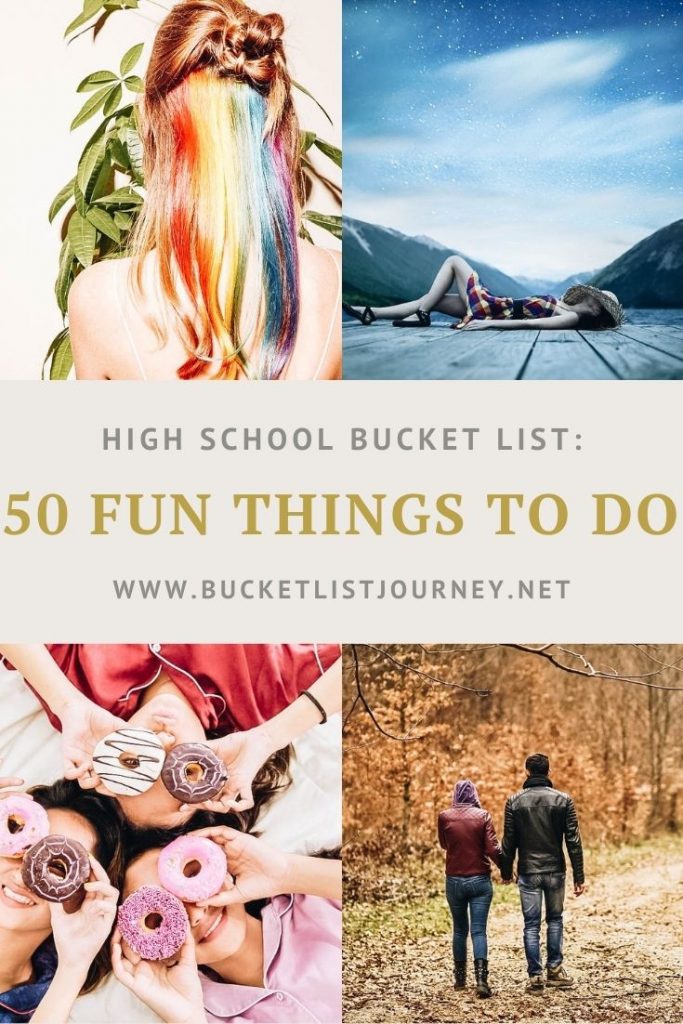 bucket list assignment high school