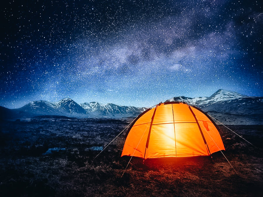 Camp Under the Stars on Halloween Night 