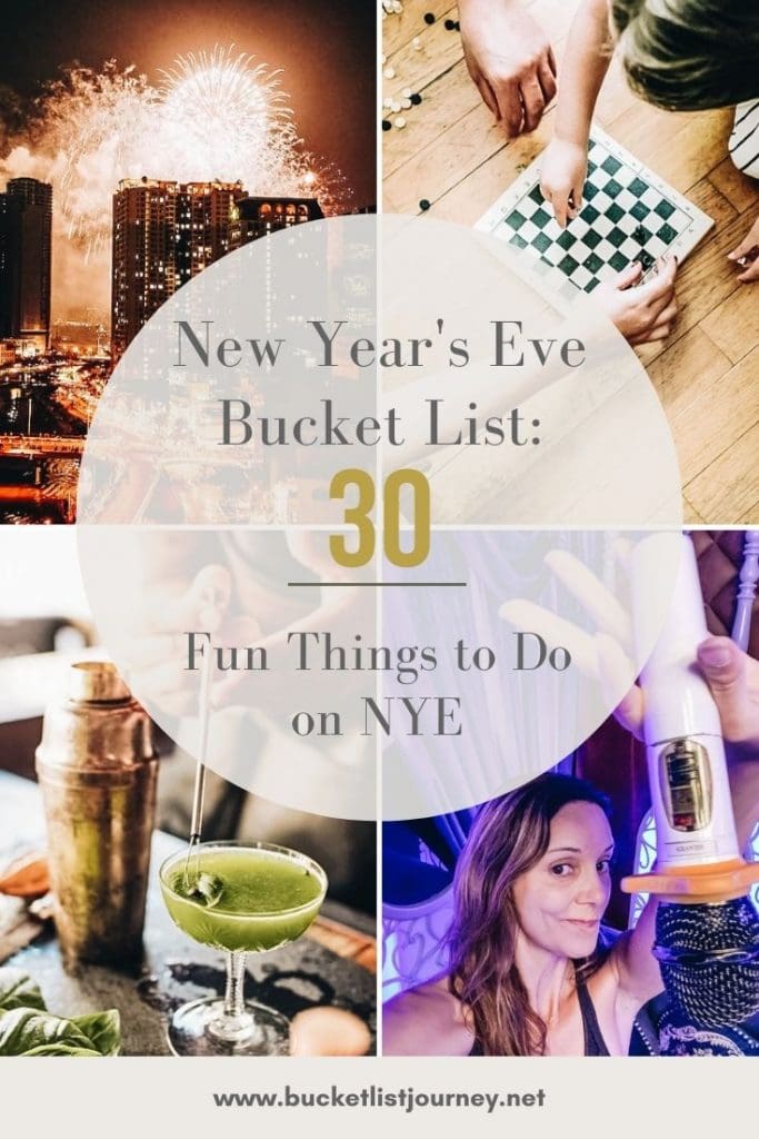 New Year's Eve Bucket List: 30 Fun Things to Do on NYE