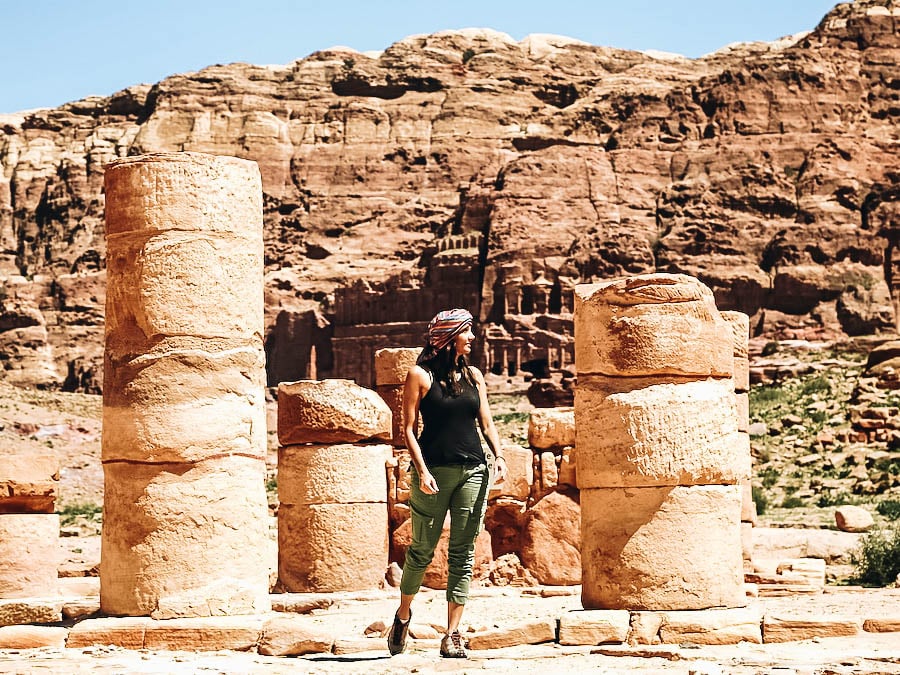 Petra Jordan Annette UNESCO Annette at Petra, Jordan