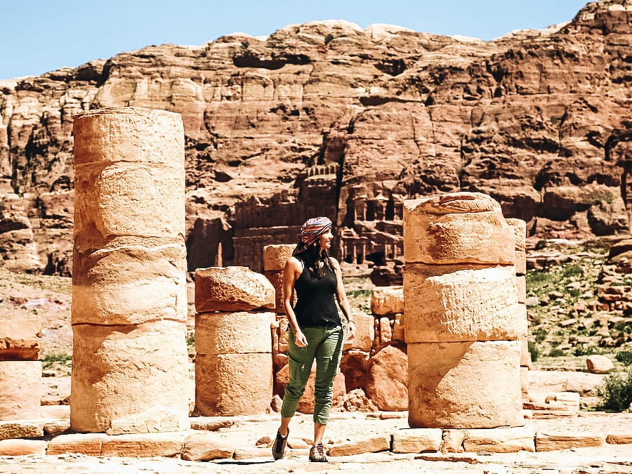 Annette at Petra, Jordan