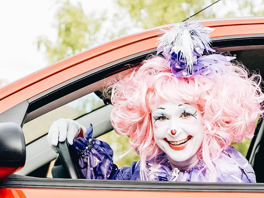 Drive Around In A Clown Costume
