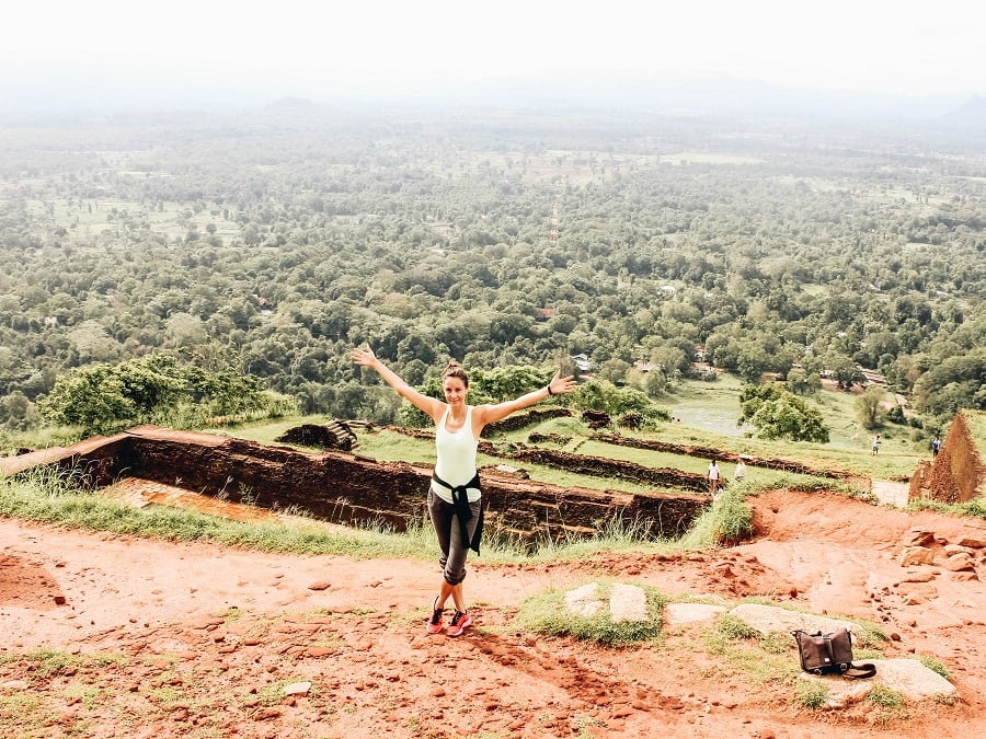 Annette at Ancient City of Sigiriya, Central Province, Sri Lanka