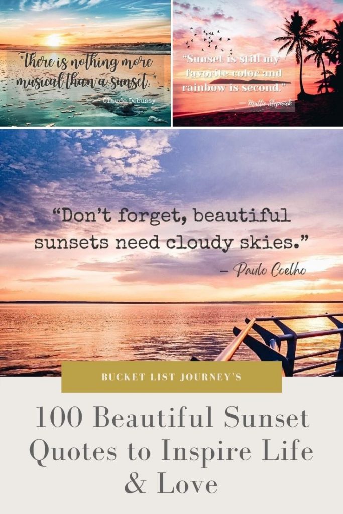 100 Romantic and Beautiful Sunset Quotes to Inspire Life & Love