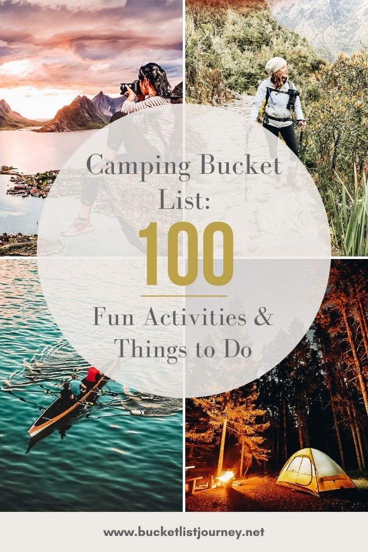 Camping Bucket List 100 Fun Activities & Things to Do