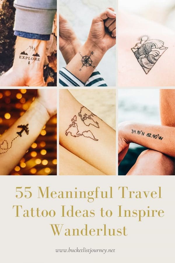 55 Meaningful Travel Tattoo Ideas to Inspire Wanderlust