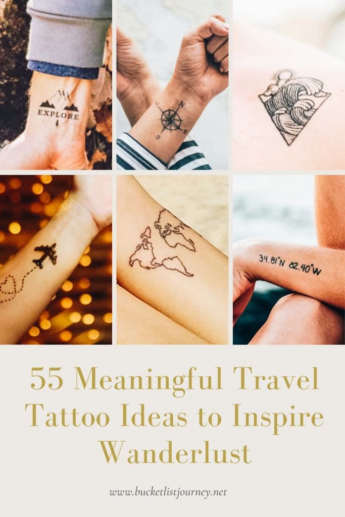 39 Travel Tattoos For Adventurers - Our Mindful Life