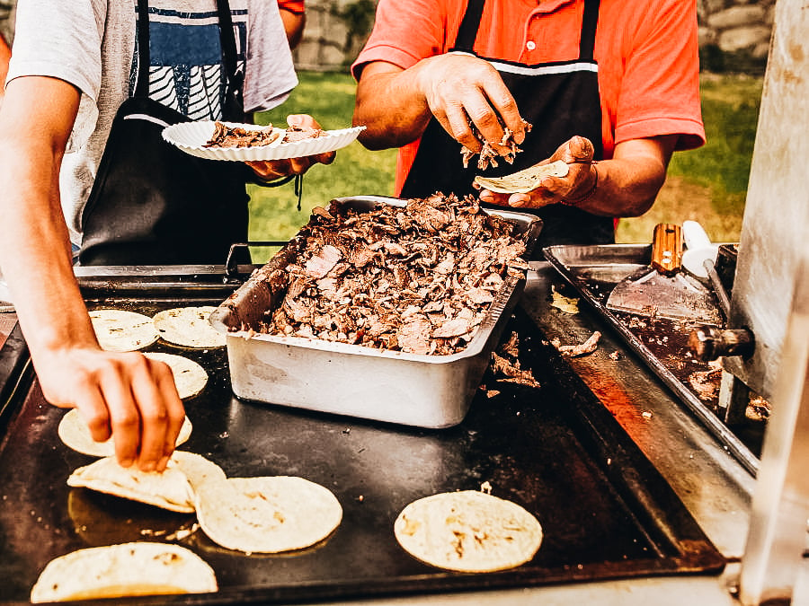 Making Mexican Tacos