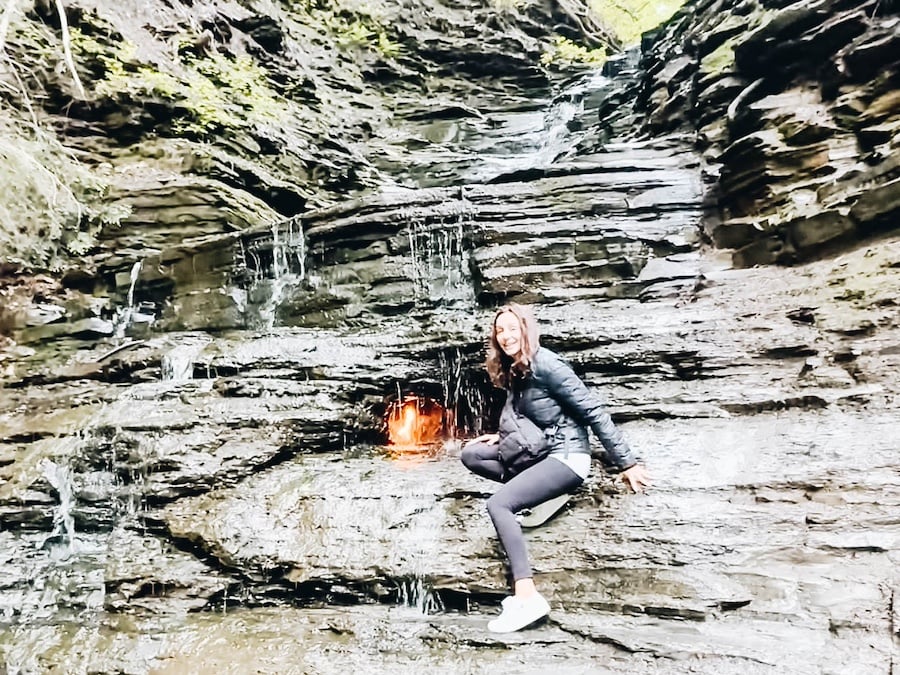 Buffalo New York the Eternal Flames Waterfall