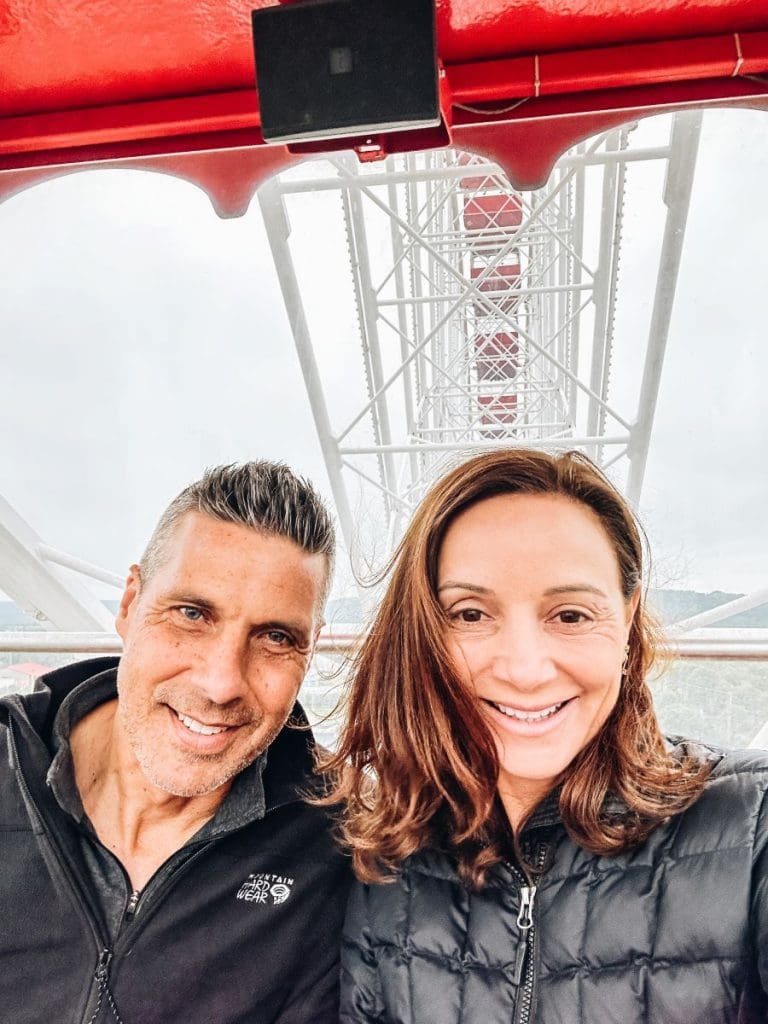 Annette and Peter on Branson Ferris Wheel 