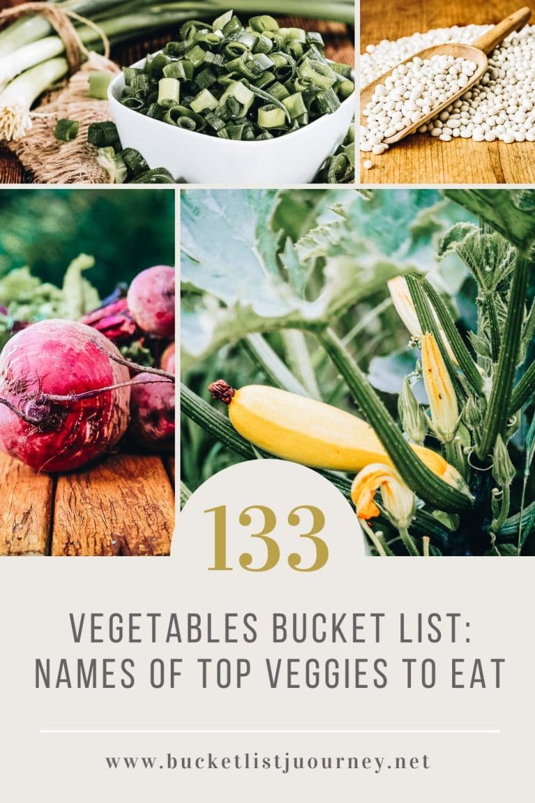 Vegetables Bucket List 133 Names of Top Veggies to Eat