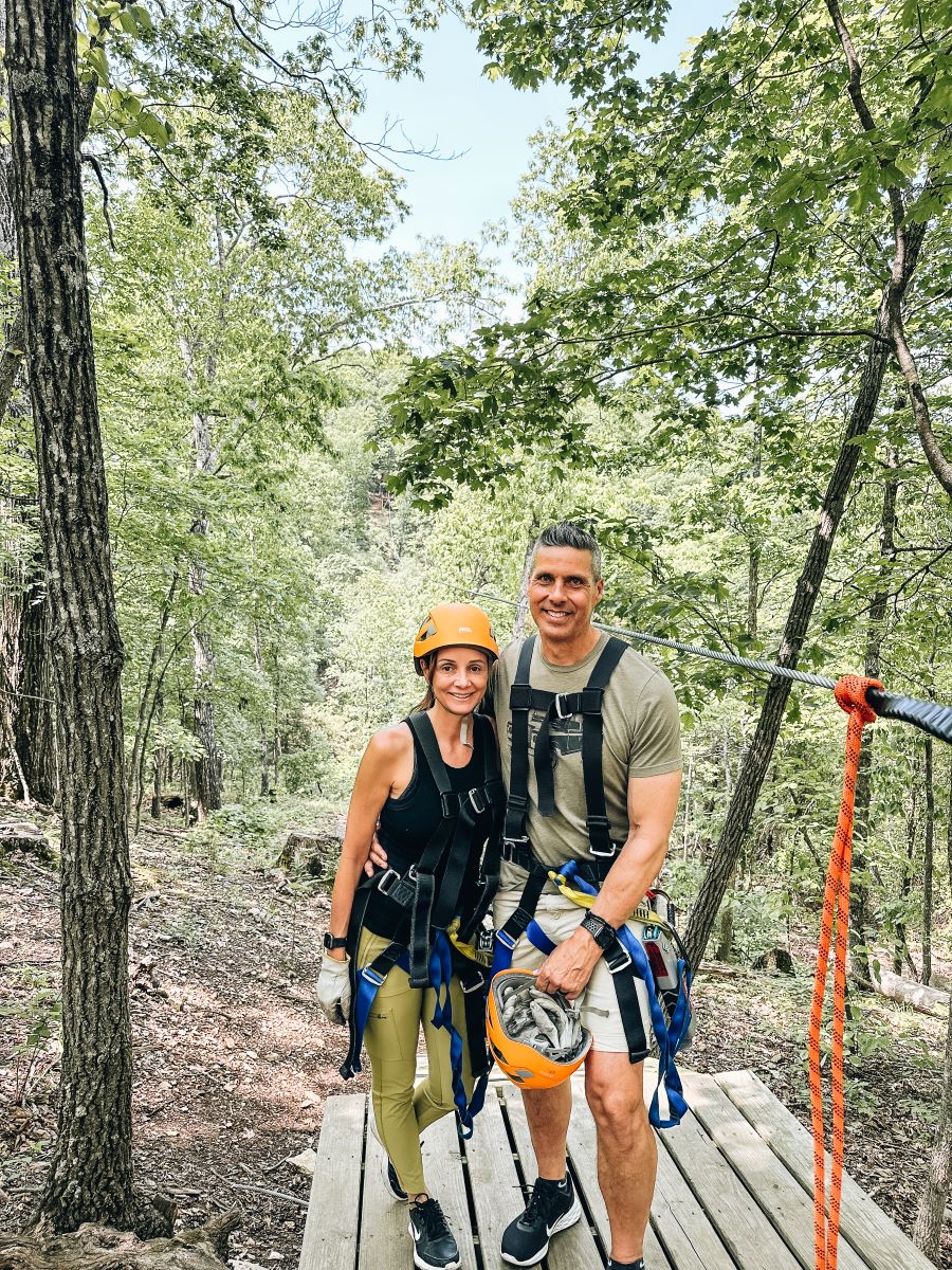  Annette and Peter Ziplining