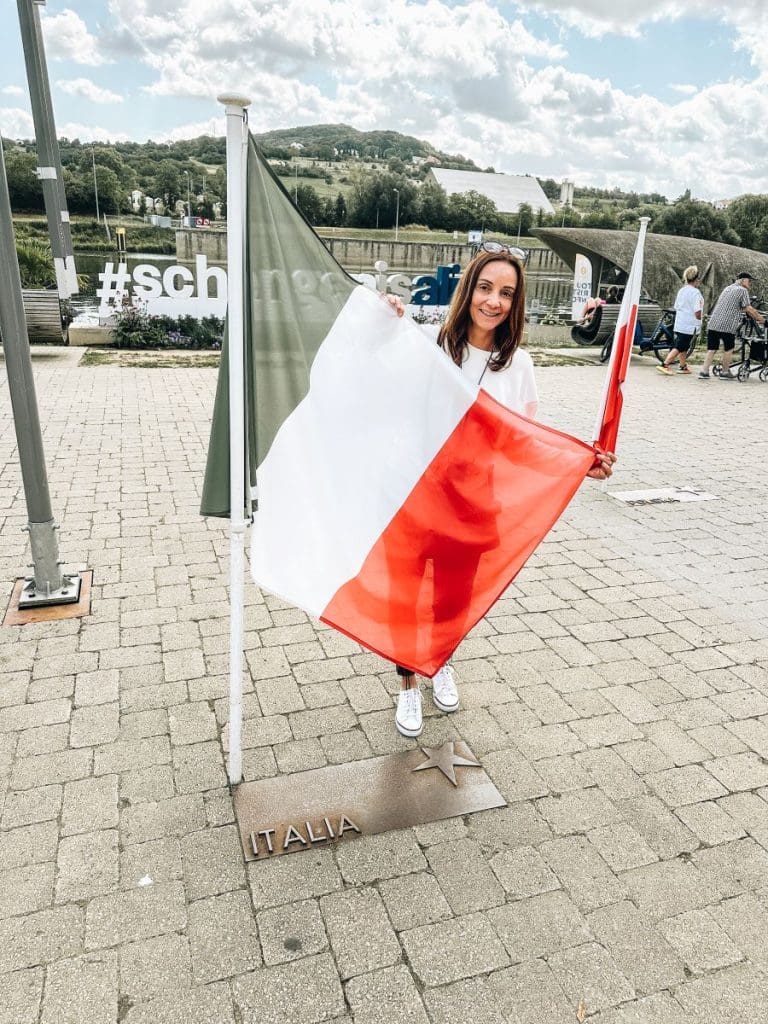 Annette at Schengen