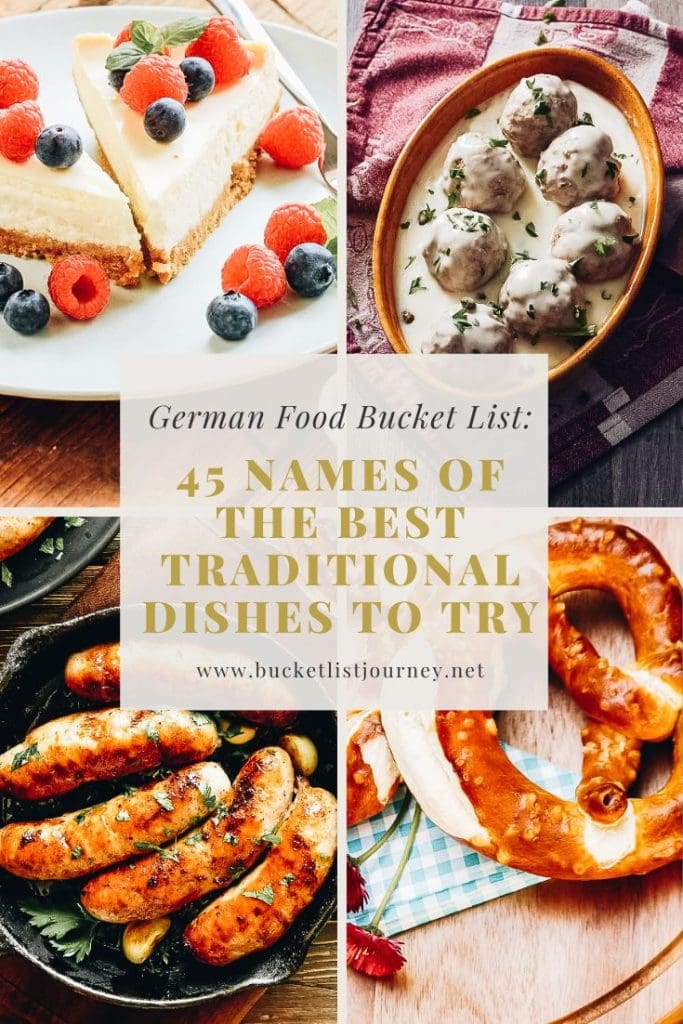 German Food List 45 Names of the Best Traditional Dishes