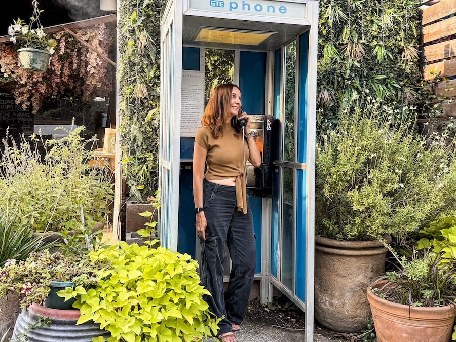 phone booth at Elsewhere in San Antonio Texas